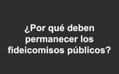 REPROBAMOS LA DESAPARICIÓN DE LOS FIDEICOMISOS. FONDO PARA EL CAMBIO CLIMÁTICO.