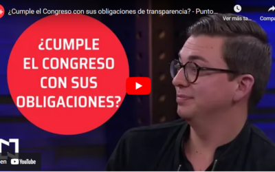 ¿Cumple el Congreso con sus obligaciones de transparencia?