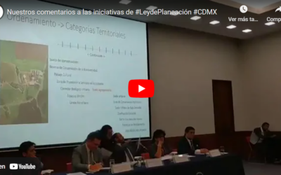 Nuestros comentarios a las iniciativas de #LeydePlaneación #CDMX