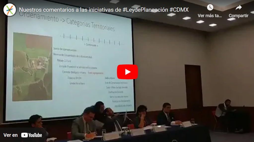 Nuestros comentarios a las iniciativas de #LeydePlaneación #CDMX